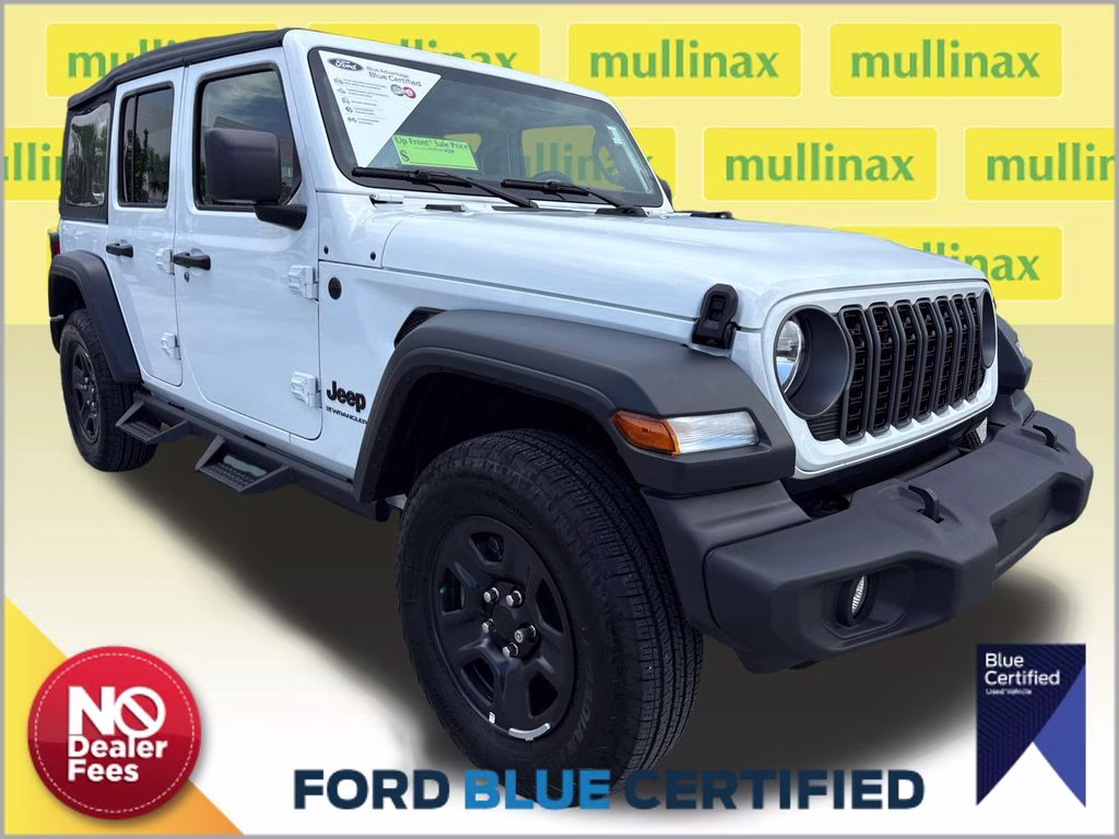 2026 Bright White Clearcoat Jeep Wrangler Sport 4X4 SUV