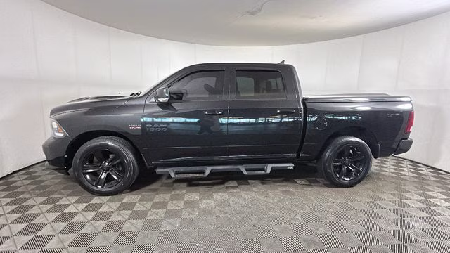 2017 Brilliant Black Crystal Pearlcoat Ram 1500 Night 4X4 Truck