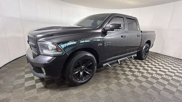 2017 Brilliant Black Crystal Pearlcoat Ram 1500 Night 4X4 Truck