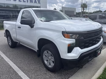2024 Summit White Chevrolet Silverado 1500 WT RWD Truck