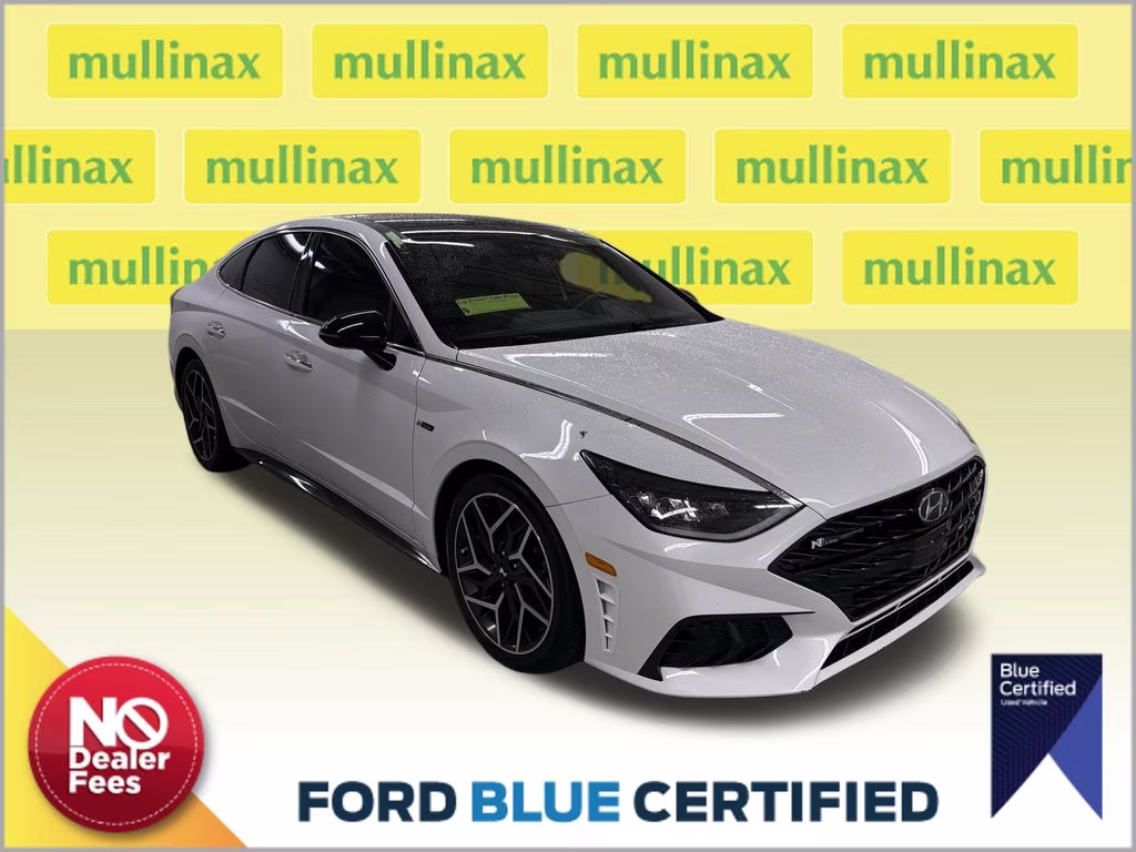 2021 Quartz White Hyundai Sonata N Line FWD Sedan