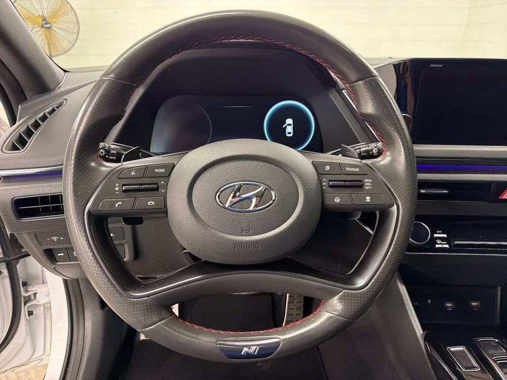 2021 Quartz White Hyundai Sonata N Line FWD Sedan