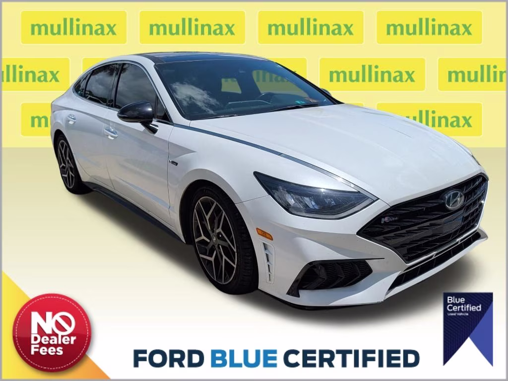 2021 Quartz White Hyundai Sonata N Line FWD Sedan