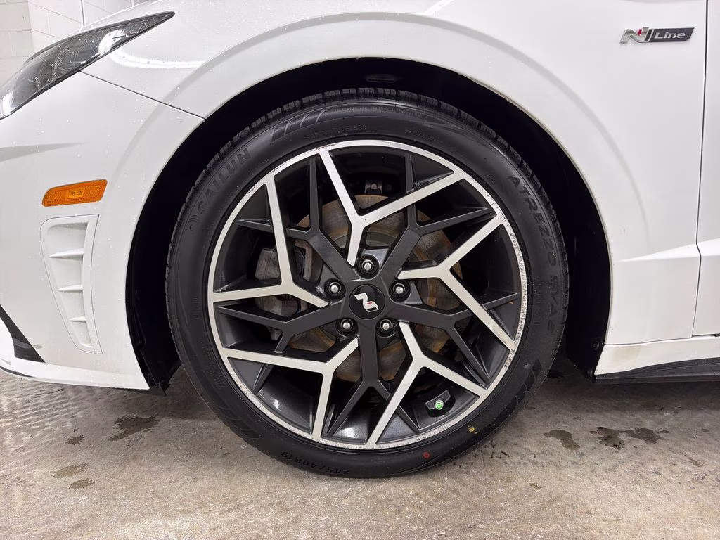 2021 Quartz White Hyundai Sonata N Line FWD Sedan