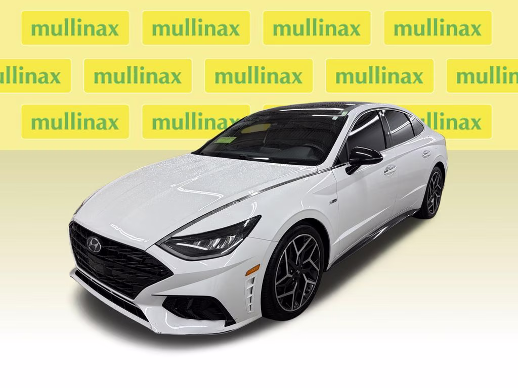 2021 Quartz White Hyundai Sonata N Line FWD Sedan