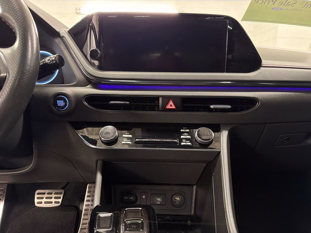 2021 Quartz White Hyundai Sonata N Line FWD Sedan