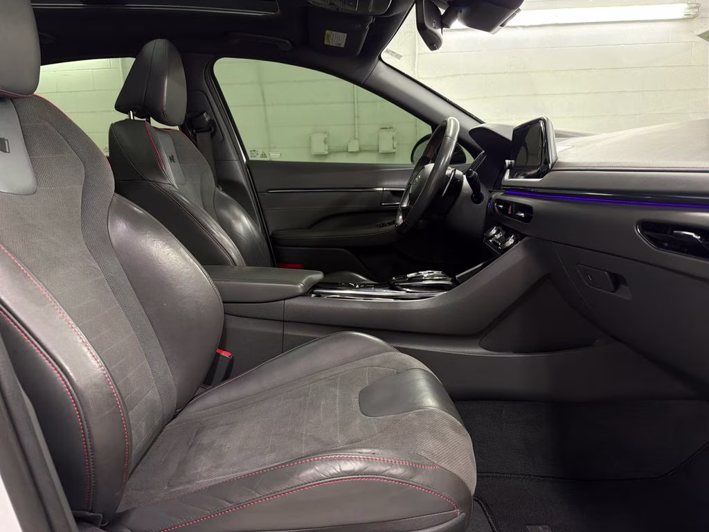 2021 Quartz White Hyundai Sonata N Line FWD Sedan