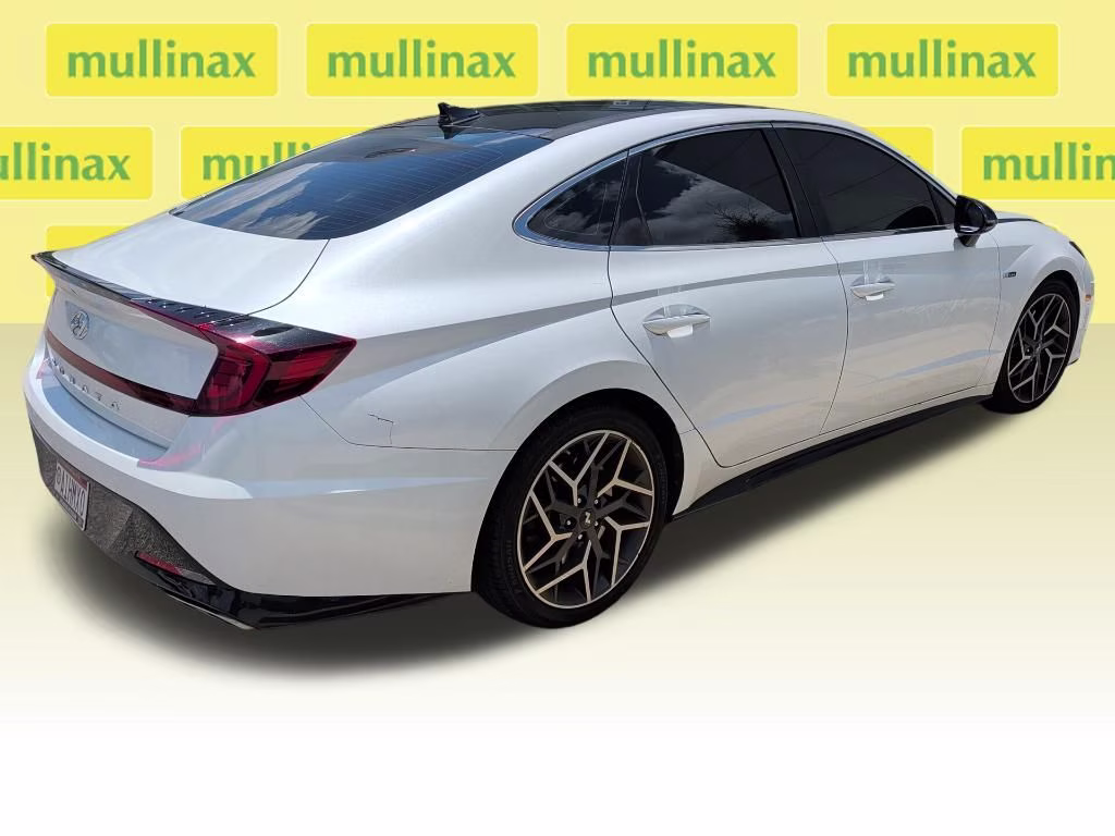 2021 Quartz White Hyundai Sonata N Line FWD Sedan