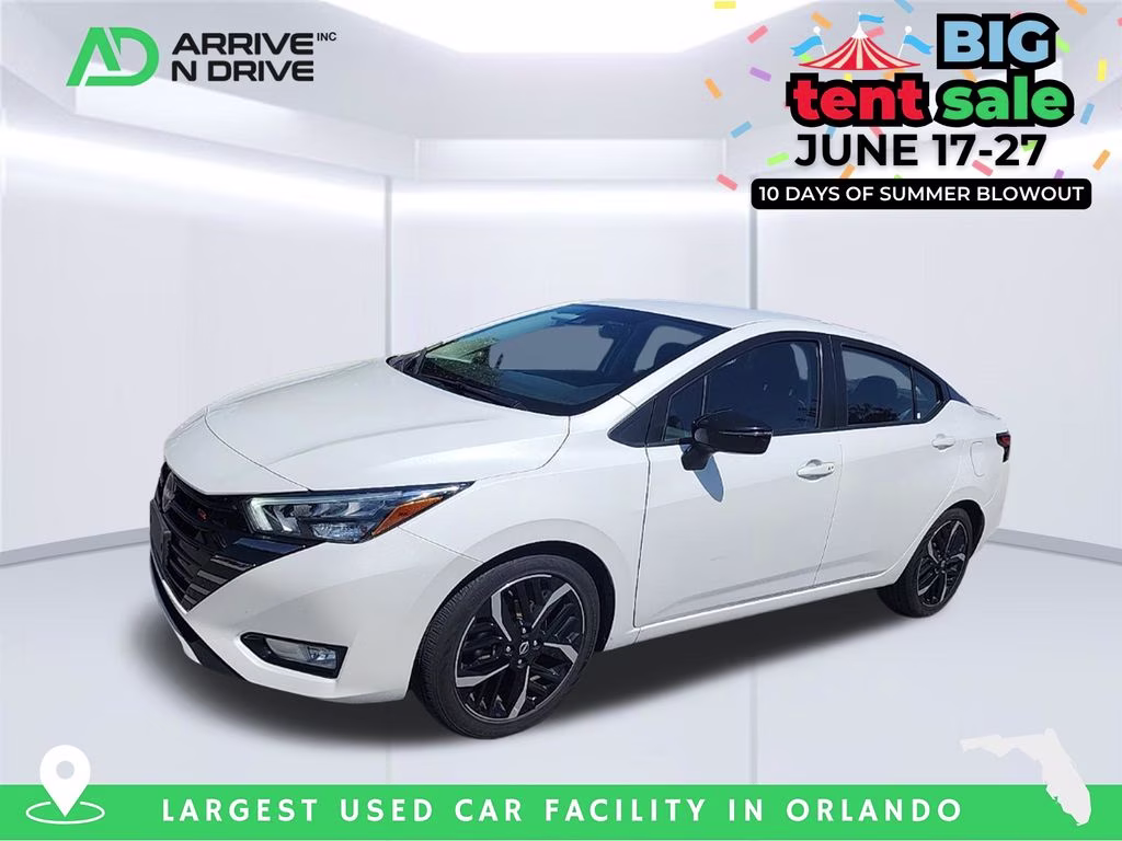 2024 Aspen White Tricoat Nissan Versa 1.6 SR FWD Sedan