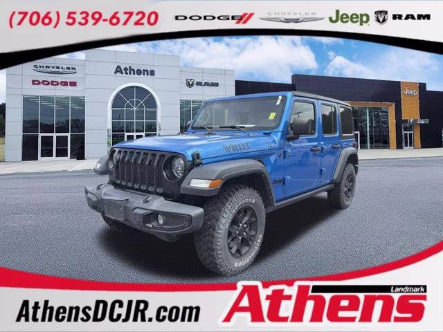 2023 Hydro Blue Pearlcoat Jeep Wrangler Willys 4X4 Convertible