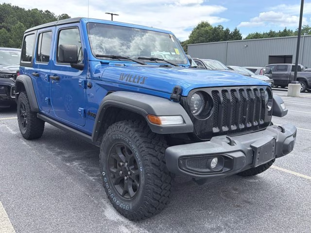 2023 Hydro Blue Pearlcoat Jeep Wrangler Willys 4X4 Convertible