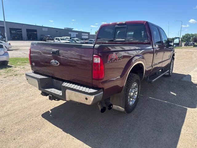 2012 Red Ford Super Duty F-250 SRW Lariat 4X4 Truck