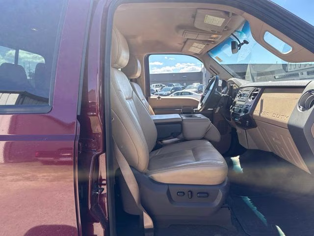 2012 Red Ford Super Duty F-250 SRW Lariat 4X4 Truck