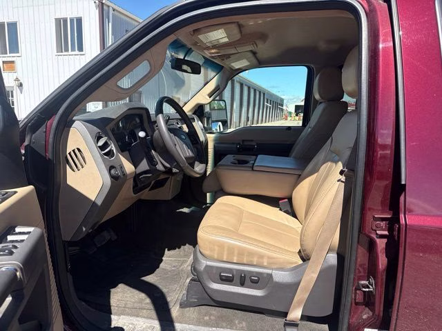 2012 Red Ford Super Duty F-250 SRW Lariat 4X4 Truck