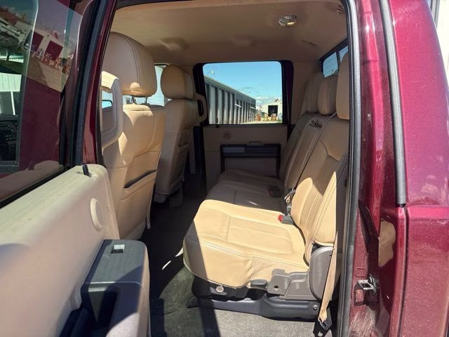 2012 Red Ford Super Duty F-250 SRW Lariat 4X4 Truck