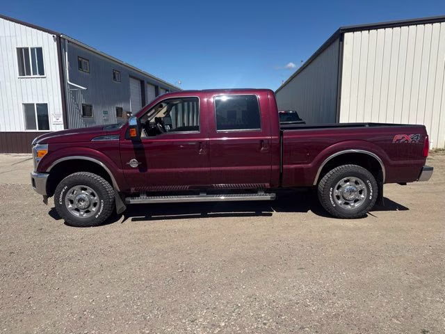 2012 Red Ford Super Duty F-250 SRW Lariat 4X4 Truck