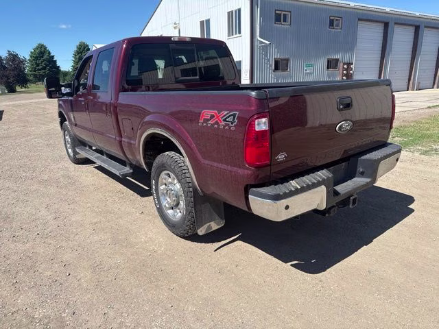 2012 Red Ford Super Duty F-250 SRW Lariat 4X4 Truck
