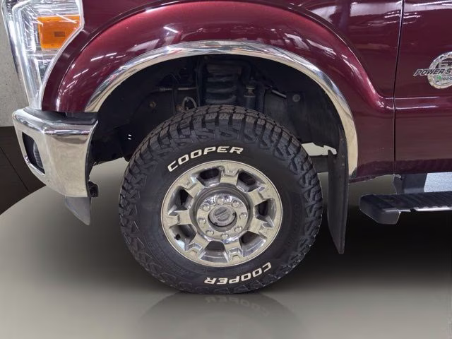 2012 Autumn Red Ford Super Duty F-250 SRW Lariat 4X4 Truck