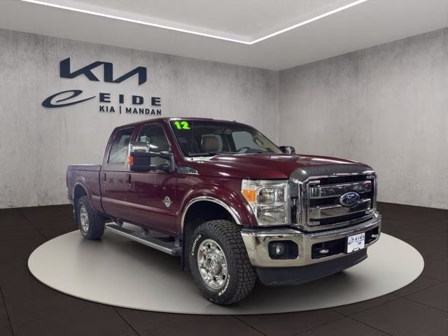 2012 Autumn Red Ford Super Duty F-250 SRW Lariat 4X4 Truck