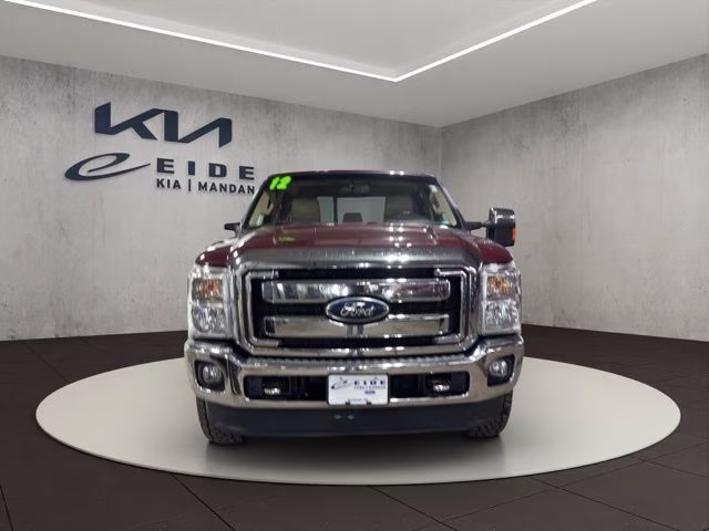 2012 Autumn Red Ford Super Duty F-250 SRW Lariat 4X4 Truck