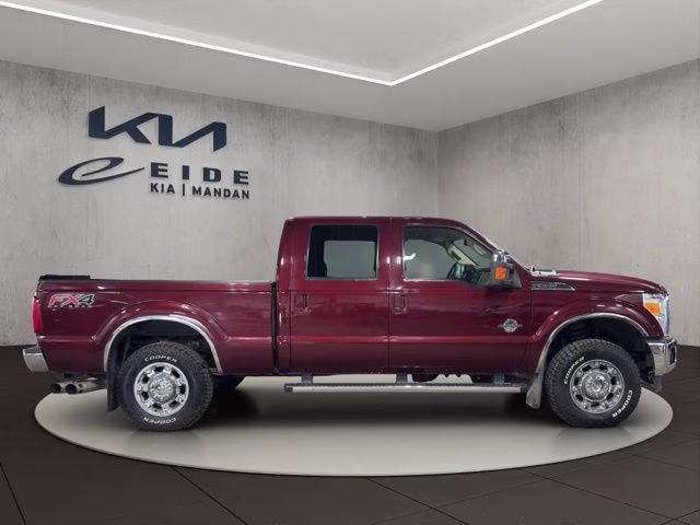 2012 Autumn Red Ford Super Duty F-250 SRW Lariat 4X4 Truck