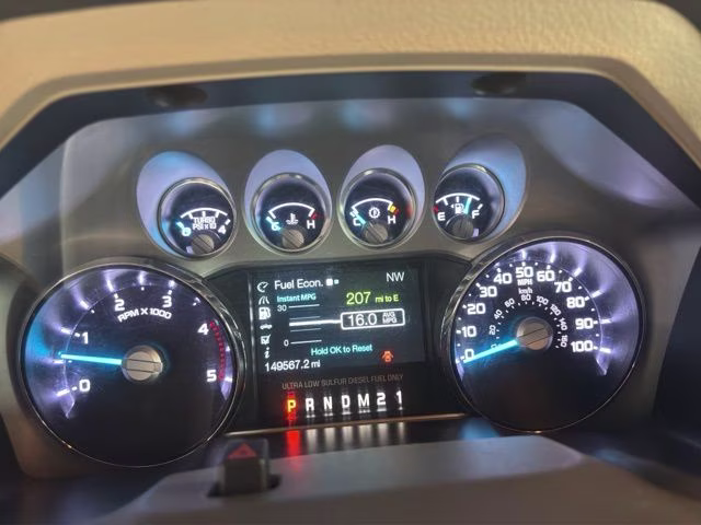 2012 Autumn Red Ford Super Duty F-250 SRW Lariat 4X4 Truck