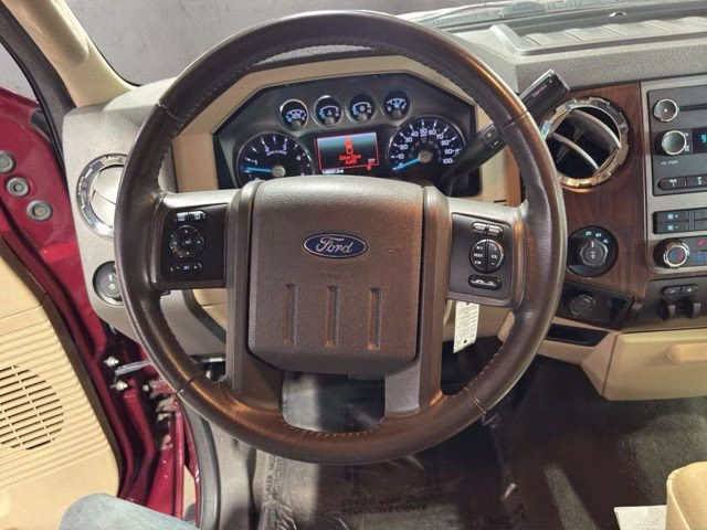 2012 Autumn Red Ford Super Duty F-250 SRW Lariat 4X4 Truck