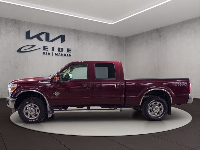 2012 Autumn Red Ford Super Duty F-250 SRW Lariat 4X4 Truck