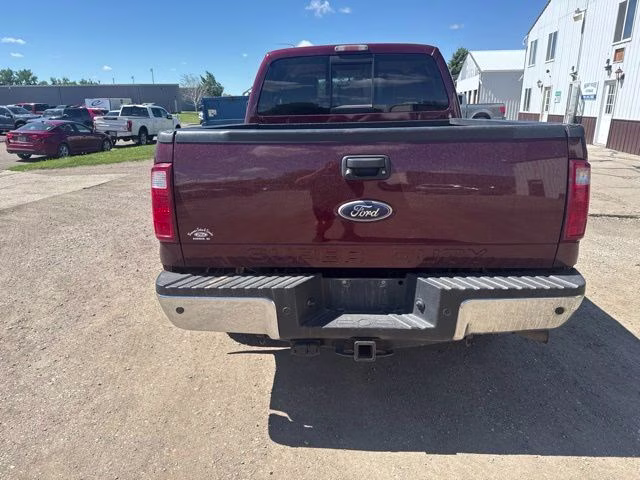 2012 Red Ford Super Duty F-250 SRW Lariat 4X4 Truck
