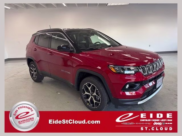 2026 Red Hot Pearlcoat Jeep Compass Limited 4X4 SUV