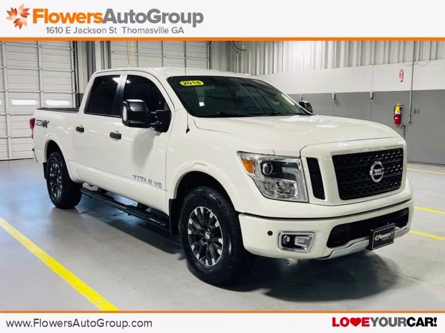 2018 Pearl White Metallic Nissan Titan PRO-4X Truck