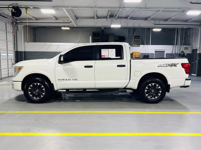 2018 Pearl White Metallic Nissan Titan PRO-4X 4X4 Truck