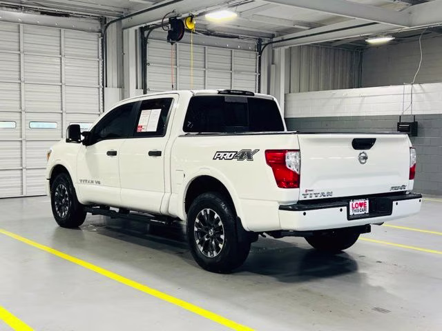 2018 Pearl White Metallic Nissan Titan PRO-4X 4X4 Truck