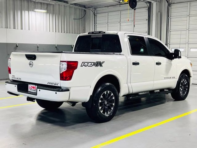 2018 Pearl White Metallic Nissan Titan PRO-4X 4X4 Truck