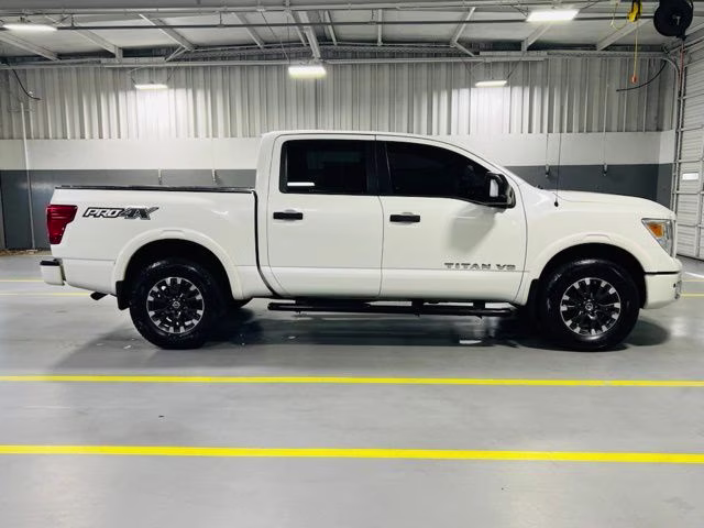 2018 Pearl White Metallic Nissan Titan PRO-4X 4X4 Truck