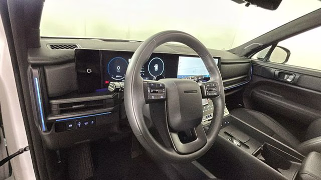 2025 Serenity White Hyundai Santa Fe Calligraphy FWD SUV