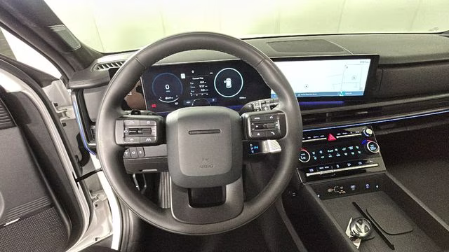 2025 Serenity White Hyundai Santa Fe Calligraphy FWD SUV