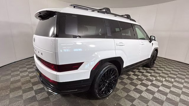 2025 Serenity White Hyundai Santa Fe Calligraphy FWD SUV