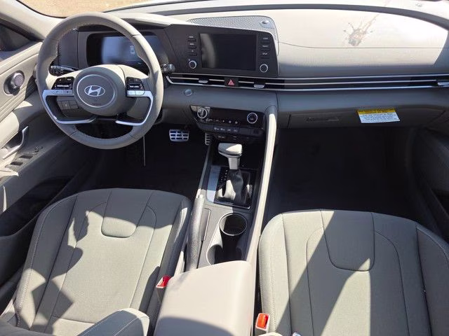 2025 Serenity White Hyundai Elantra SEL Sport FWD Sedan