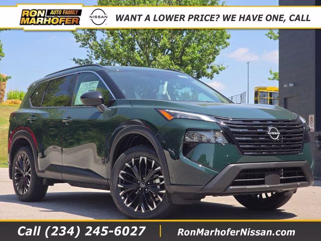 2026 Obsidian Green Nissan Rogue Dark Armor AWD SUV