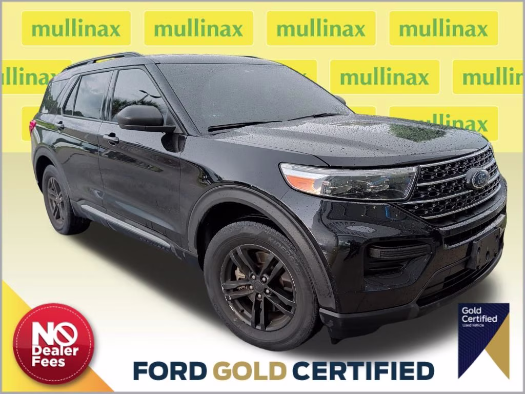 2023 Agate Black Metallic Ford Explorer XLT RWD SUV