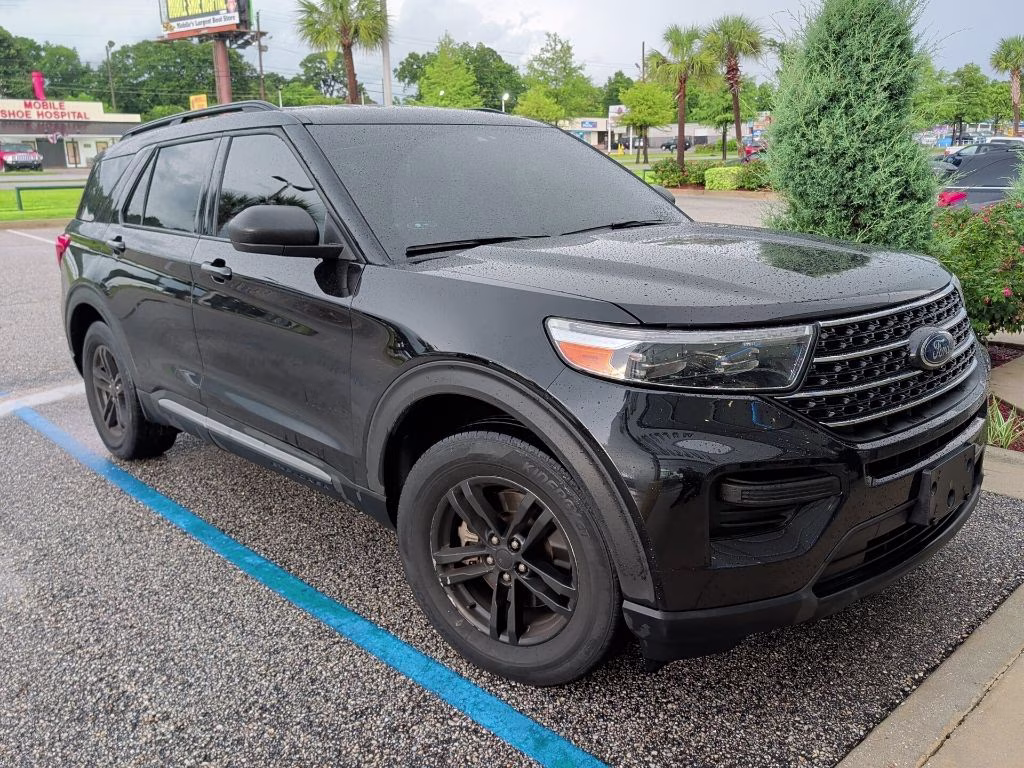 2023 Agate Black Metallic Ford Explorer XLT RWD SUV