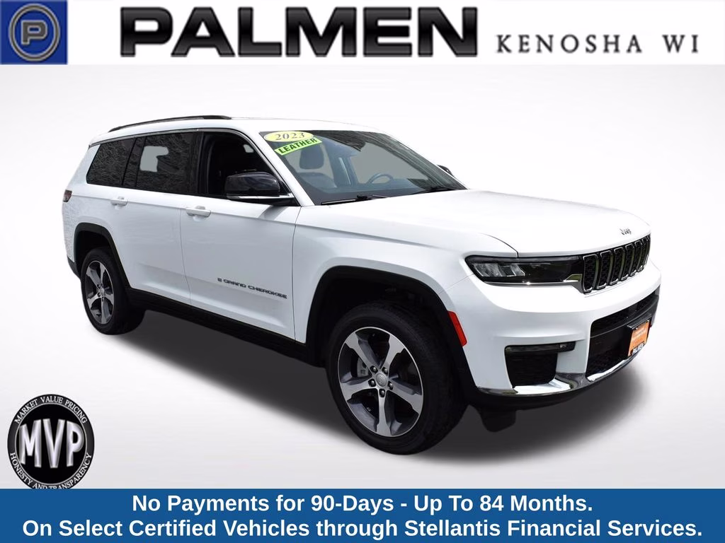 2023 Bright White Clearcoat Jeep Grand Cherokee L Limited 4X4 SUV