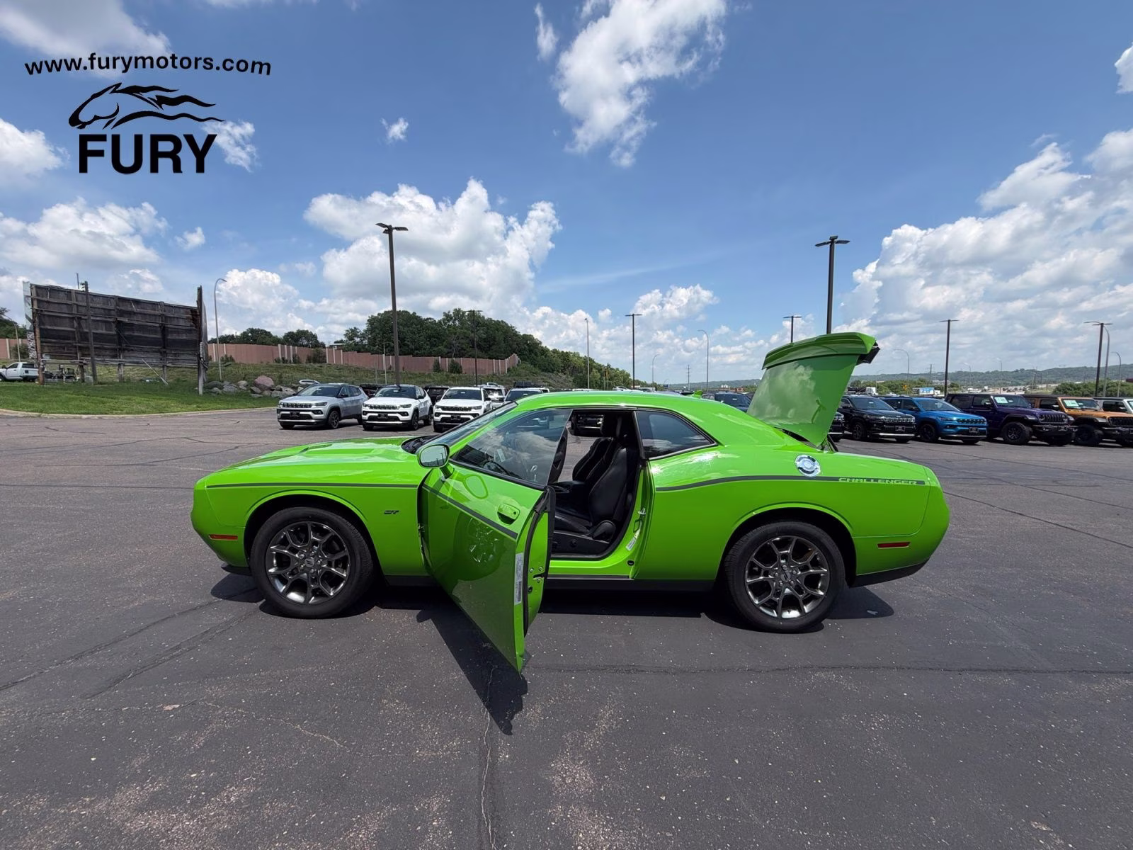 2017 Green Go Clearcoat Dodge Challenger GT AWD Coupe