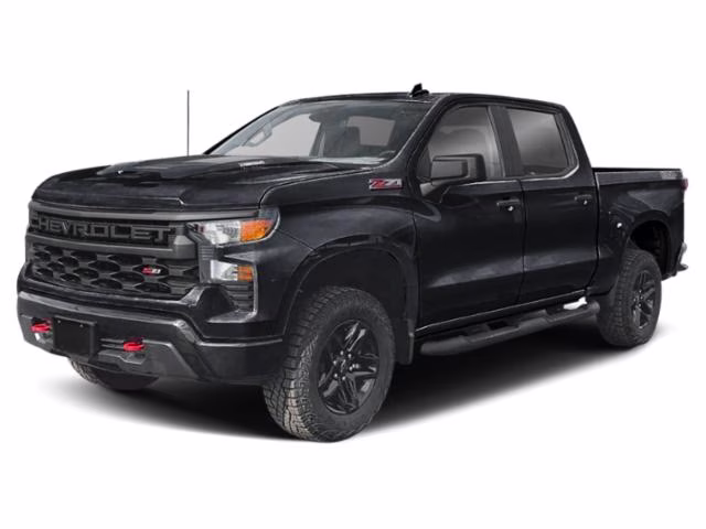 2026 Black Chevrolet Silverado 1500 Custom Trail Boss 4X4 Truck