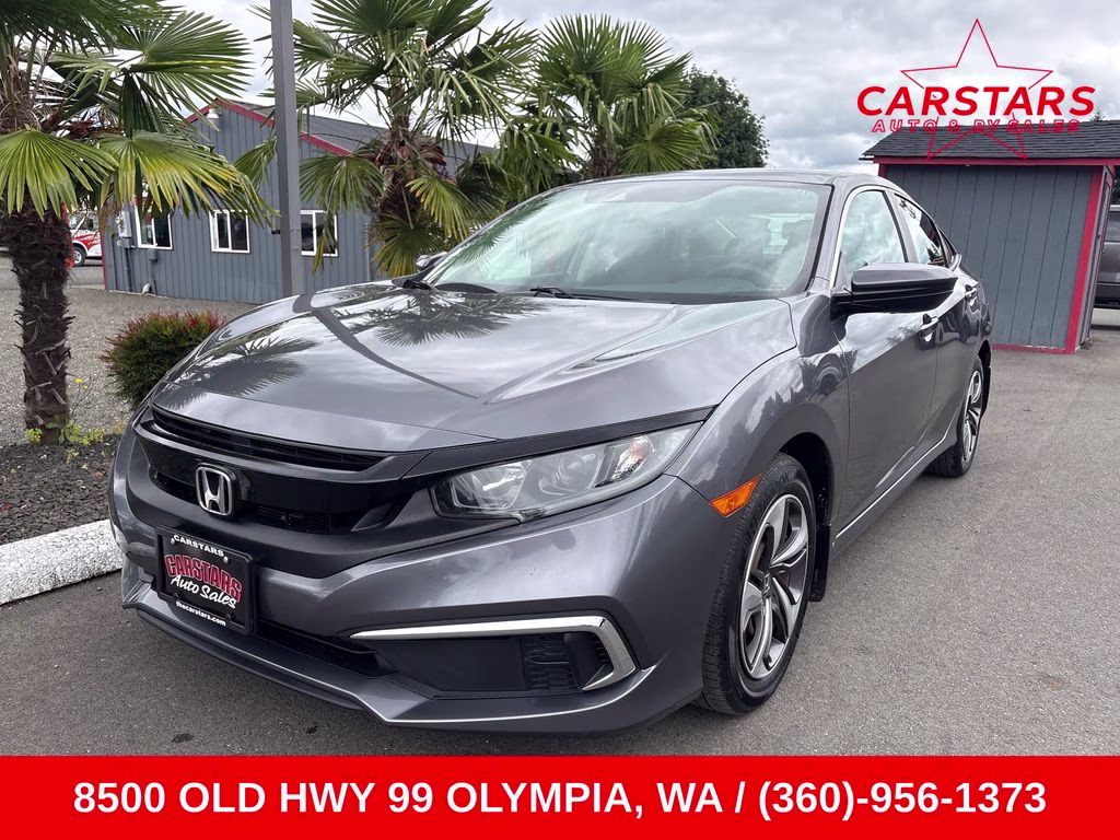 2019 Gray Honda Civic LX FWD Sedan