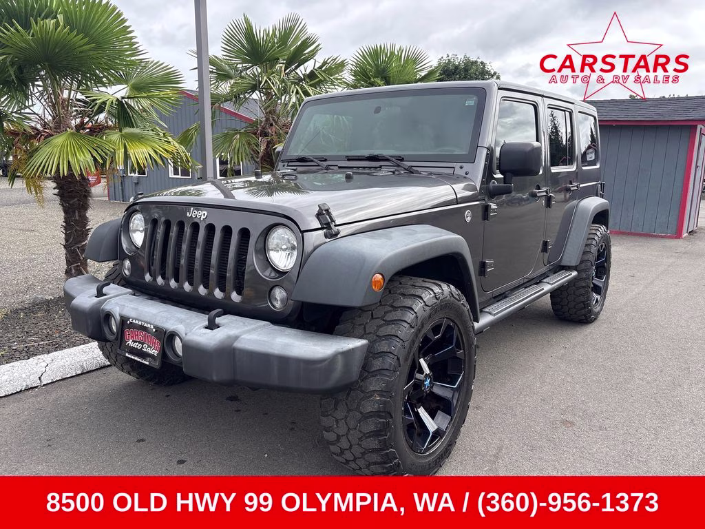2018 Granite Crystal Metallic Clearcoat Jeep Wrangler JK Unlimited Sport 4X4 SUV