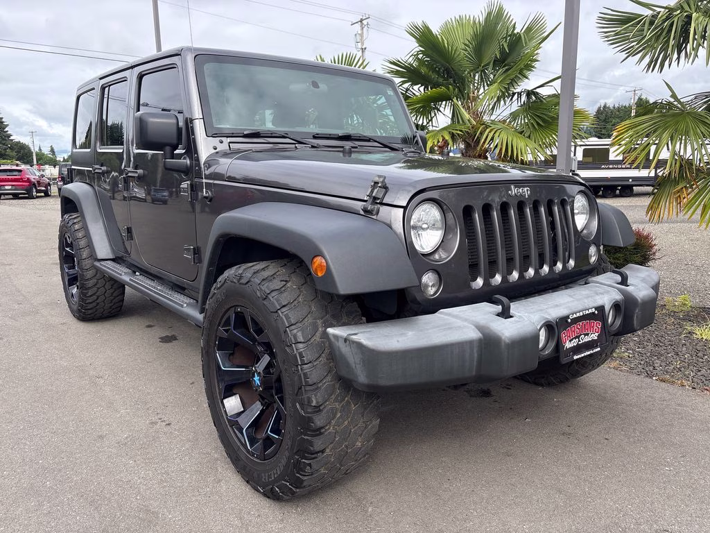 2018 Granite Crystal Metallic Clearcoat Jeep Wrangler JK Unlimited Sport 4X4 SUV