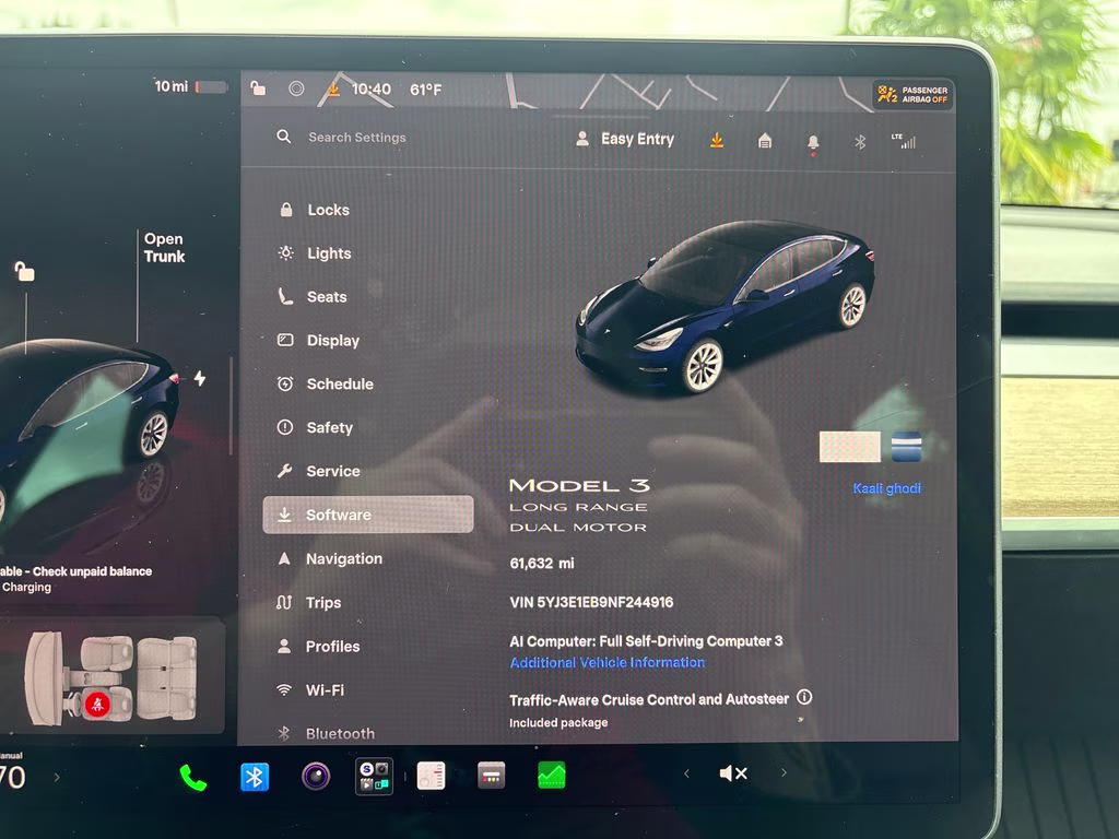 2022 Gray Tesla Model 3 Long Range AWD Sedan