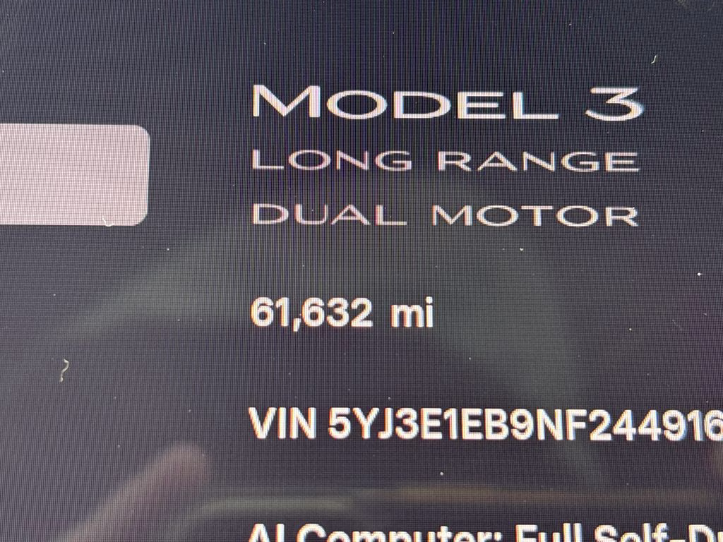 2022 Gray Tesla Model 3 Long Range AWD Sedan